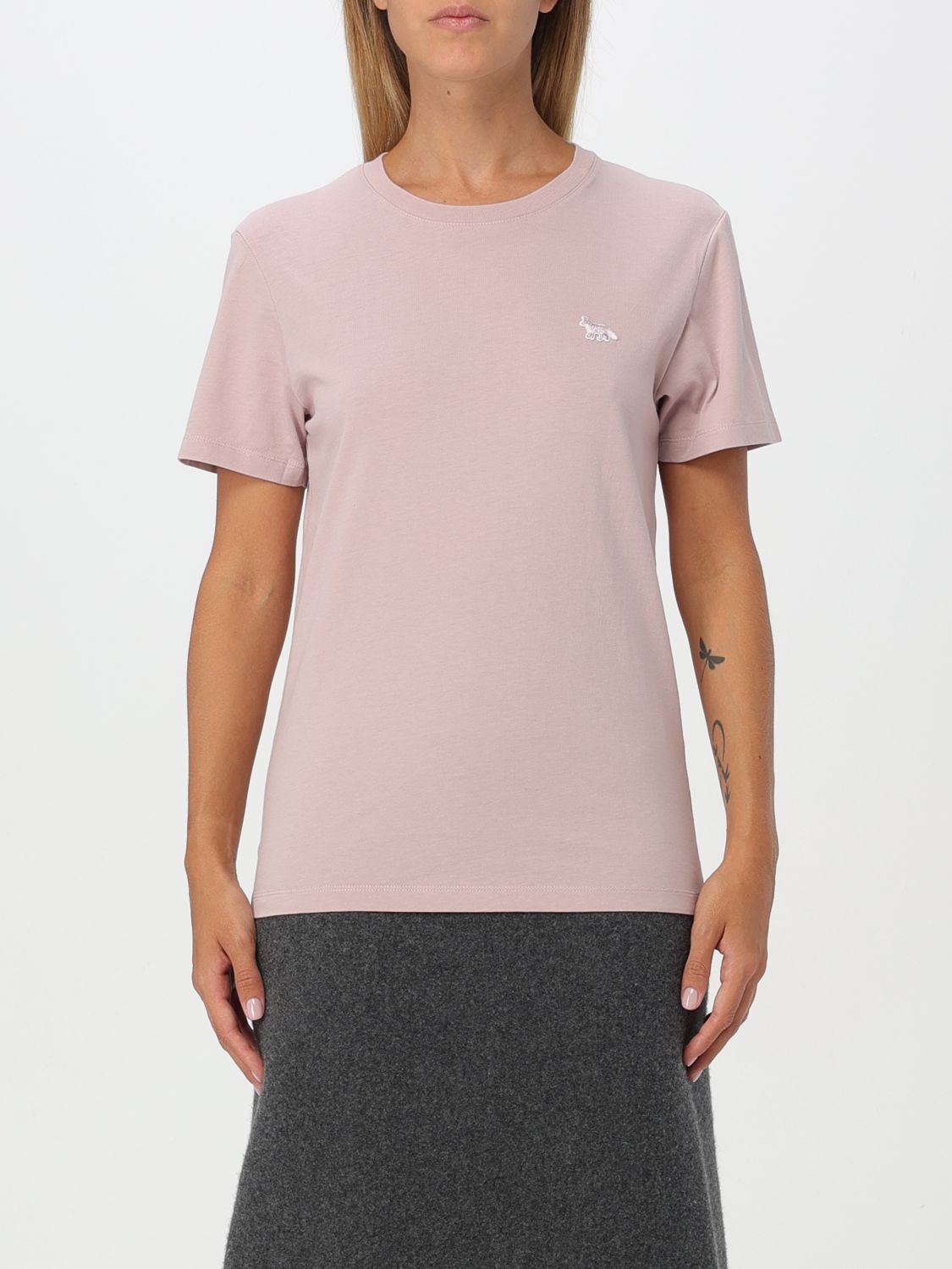 Shop Maison Kitsuné T-shirt  Woman Color Pink