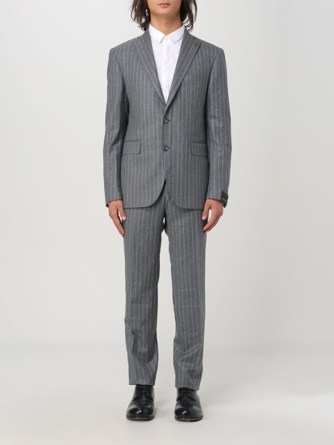 Shop Tagliatore Suit  Men Color Grey In Grau