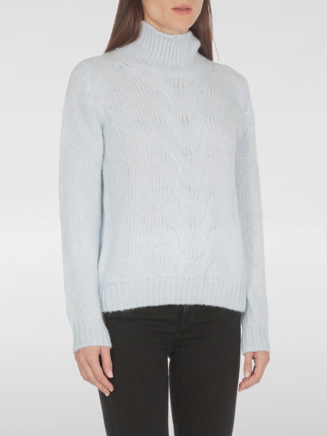 K-way Sweater  Woman Color Gnawed Blue In Hellblau