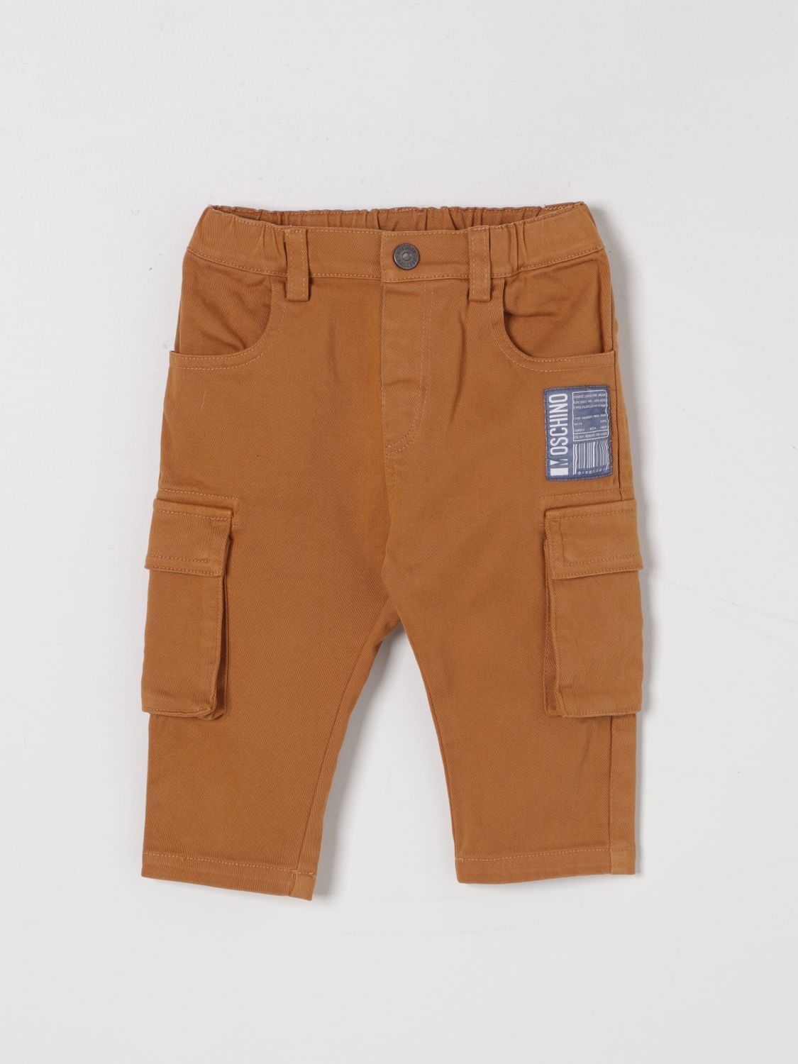 Shop Moschino Pants  Kids Color Camel