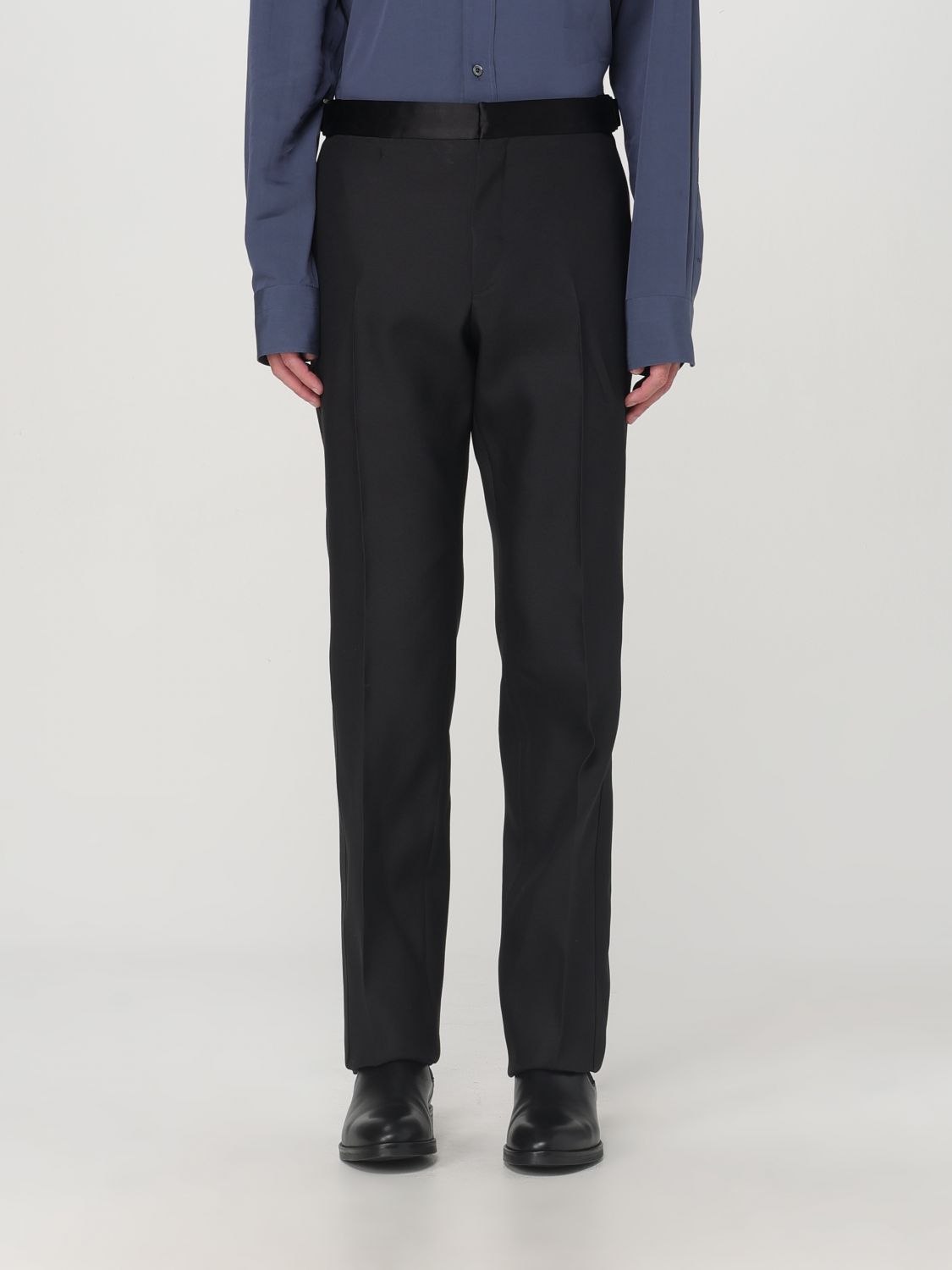 Shop Tom Ford Pants  Men Color Black In Schwarz