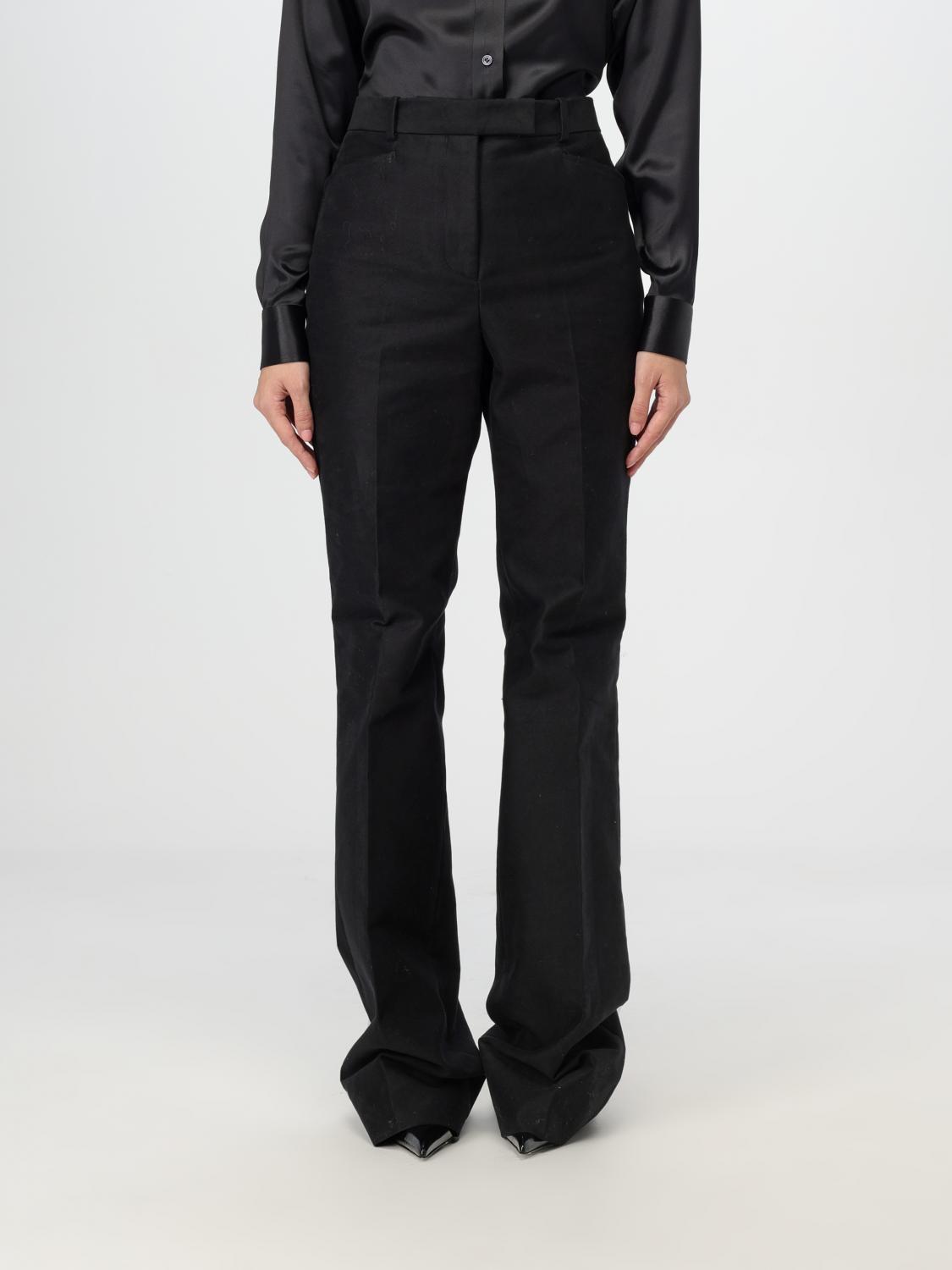 Shop Tom Ford Pants  Woman Color Black In Schwarz