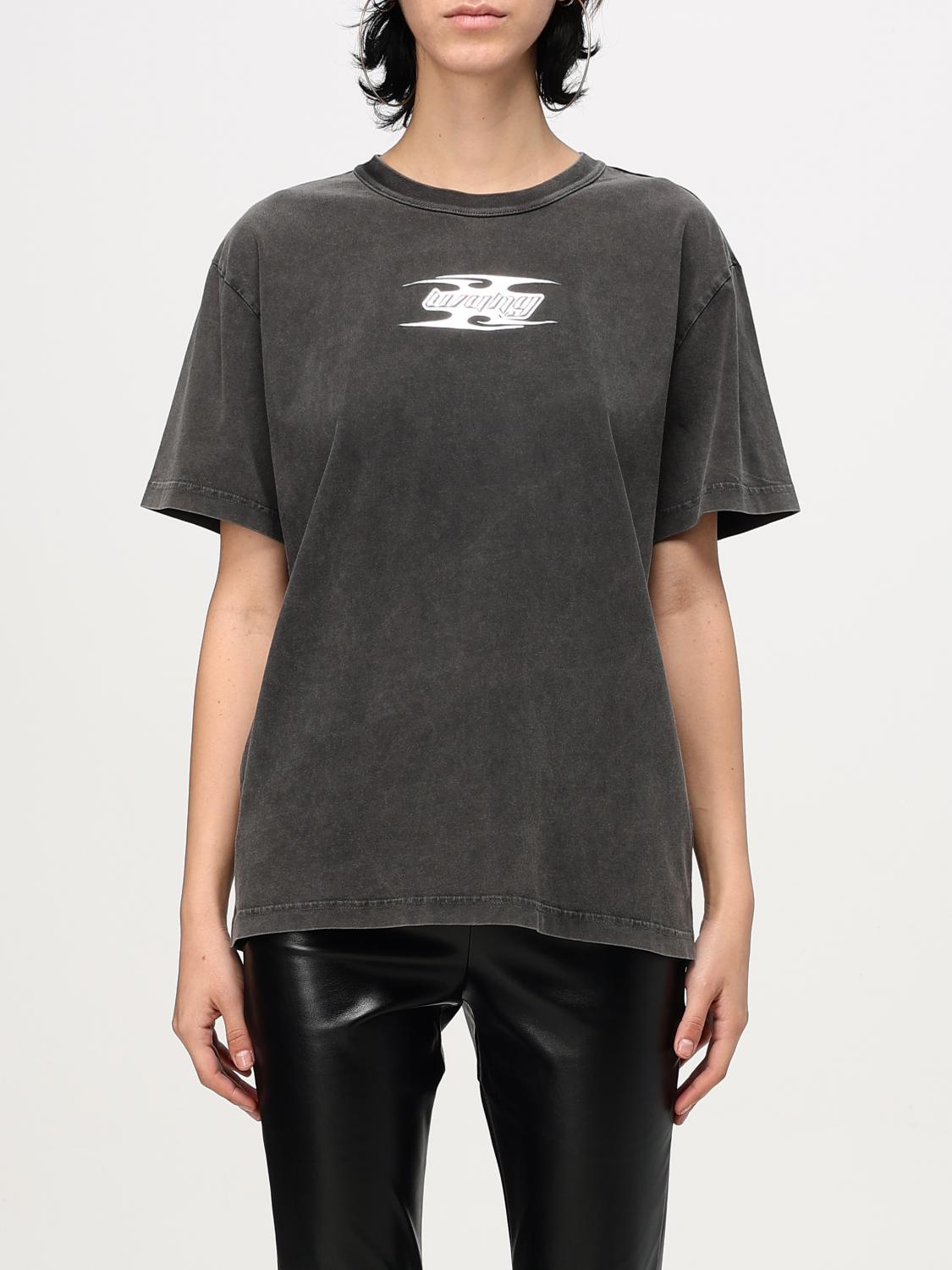 Alexander Wang T-shirt  Woman Color Brown In Braun