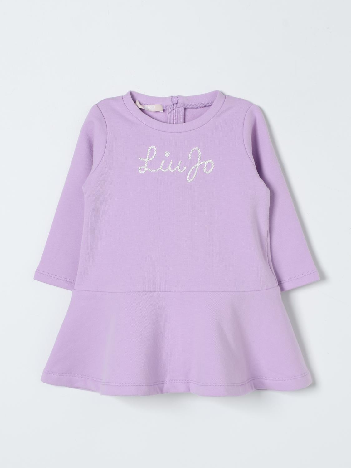 Shop Liu •jo Dress Liu Jo Kids Color Wisteria In Glyzinien