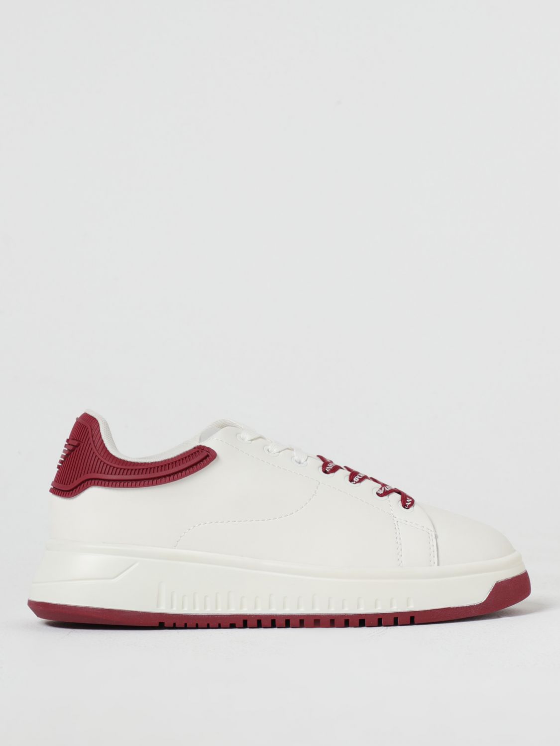 Shop Emporio Armani Sneakers  Woman Color White In Weiss