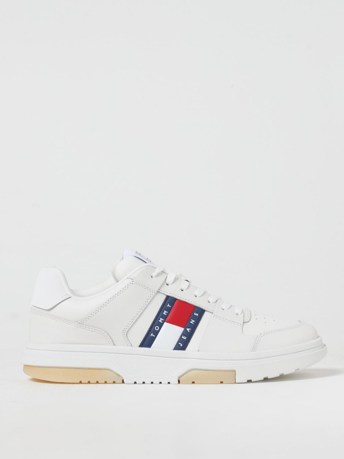Tommy Jeans Casual Essential Sneakers In White In Weiss