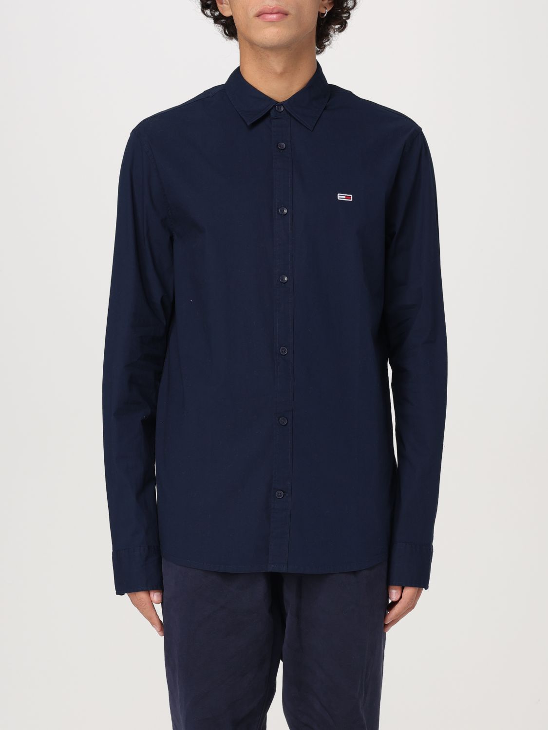 Tommy Jeans Shirt  Men Color Blue In 蓝色