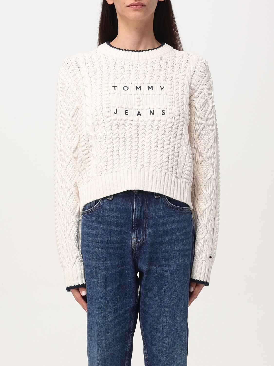 Tommy Jeans Sweater  Woman Color Yellow Cream