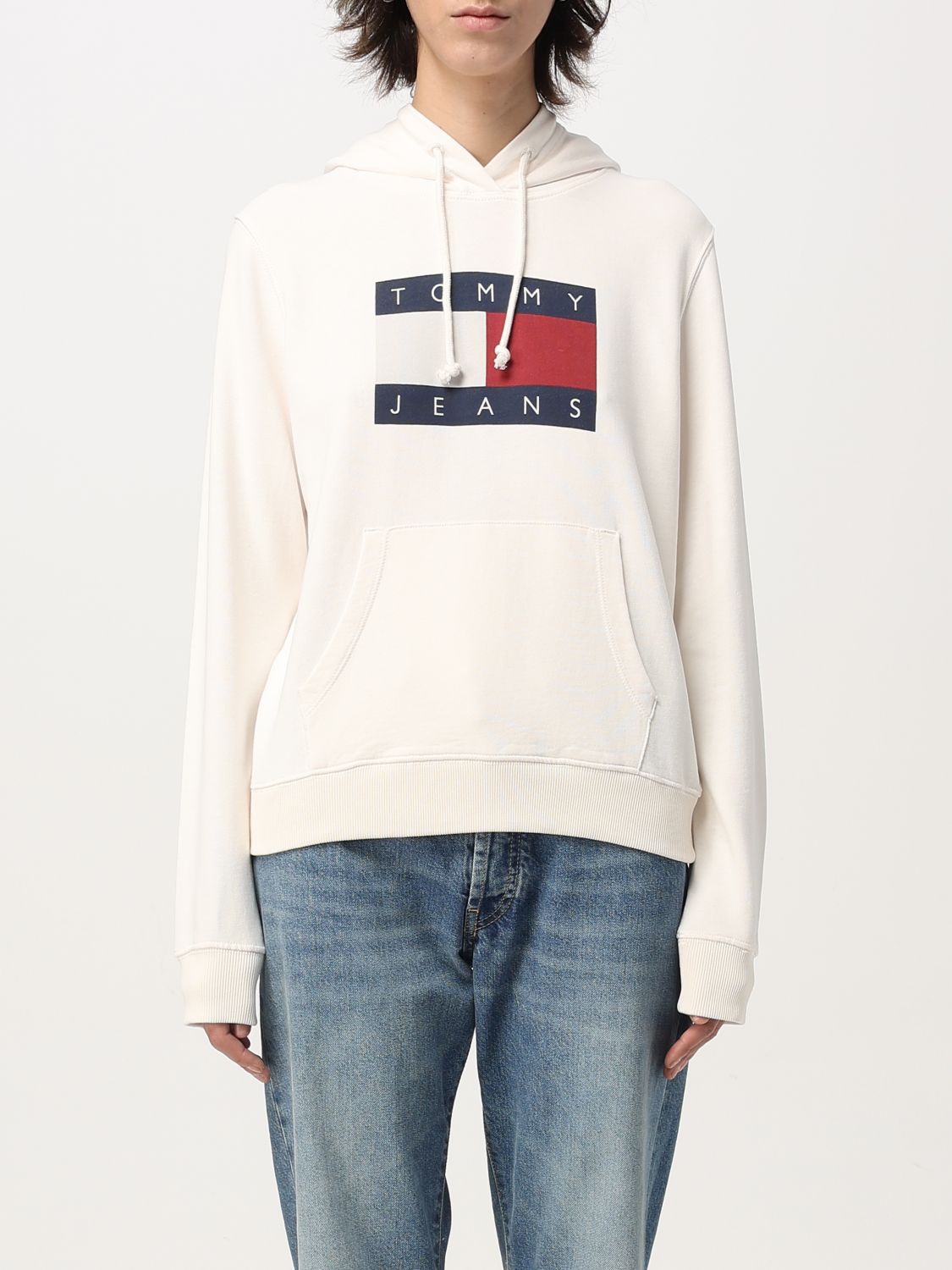 Tommy Jeans Sweatshirt  Woman Color Yellow Cream