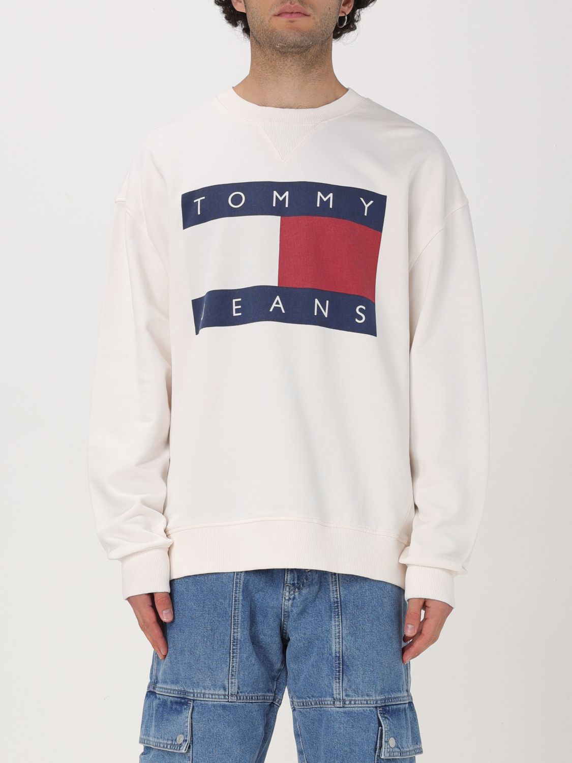 Tommy Jeans Sweatshirt  Men Color Yellow Cream