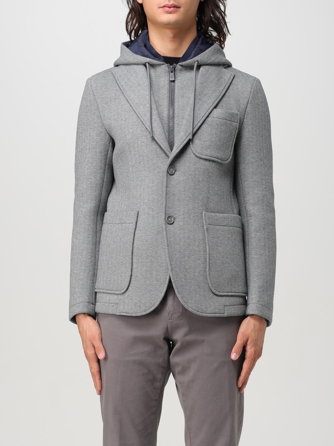 Shop Manuel Ritz Blazer  Men Color Grey In Grau