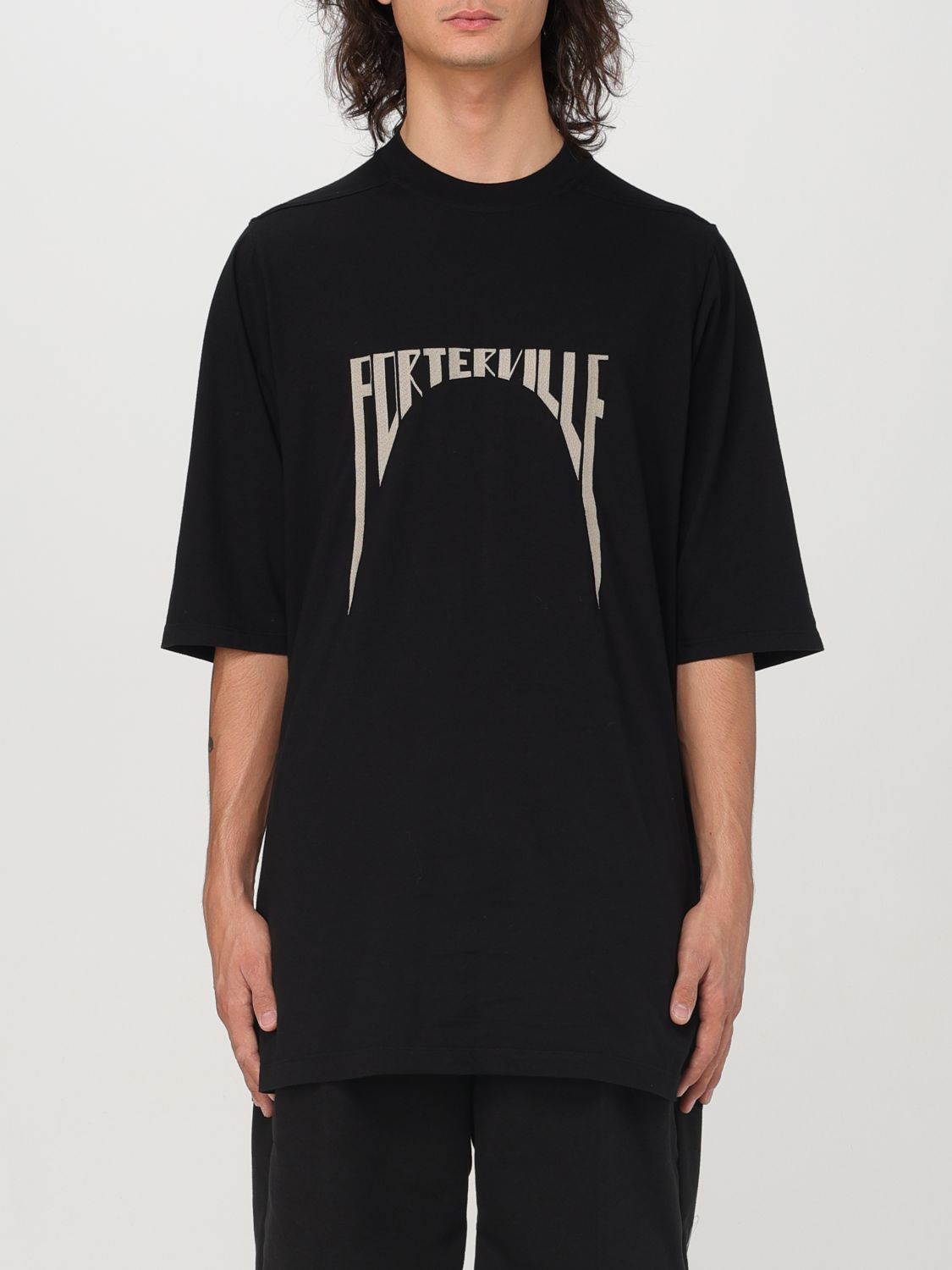 Shop Rick Owens T-shirt  Men Color Black In Schwarz