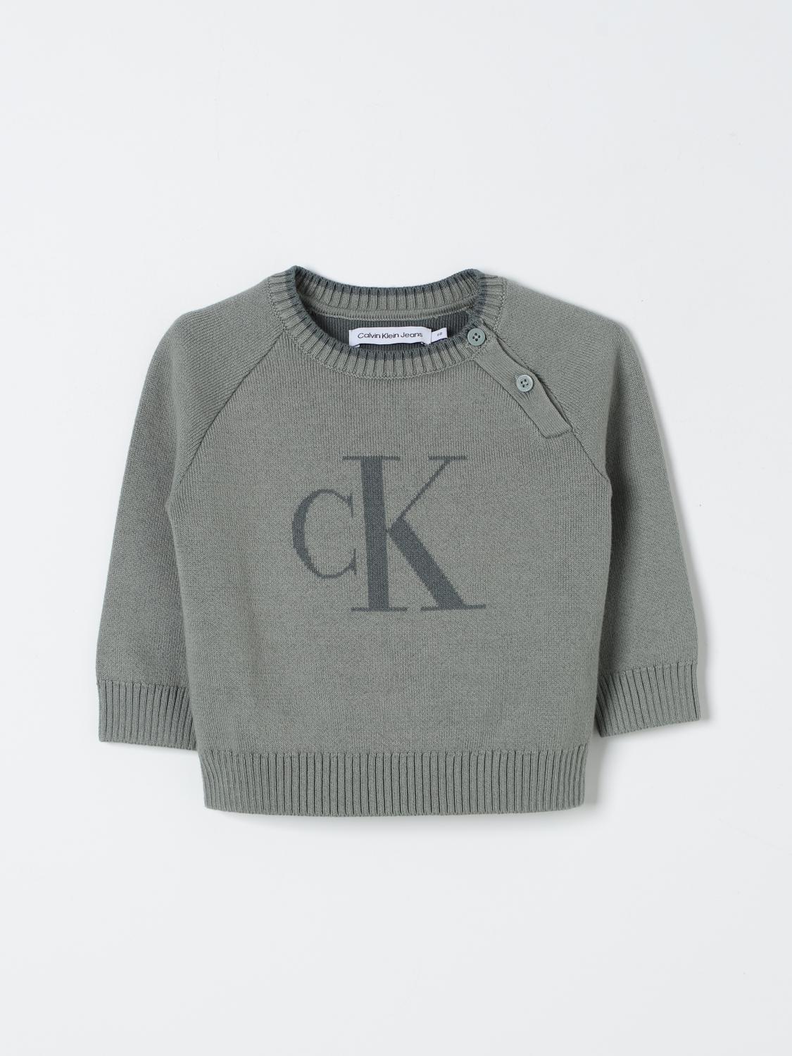 Shop Calvin Klein Sweater  Kids Color Green In Grün