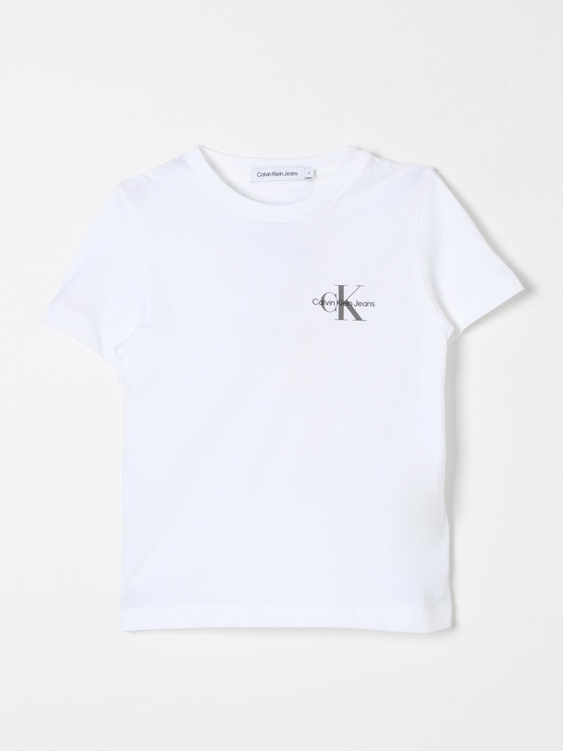 Shop Calvin Klein T-shirt  Kids Color White In Weiss