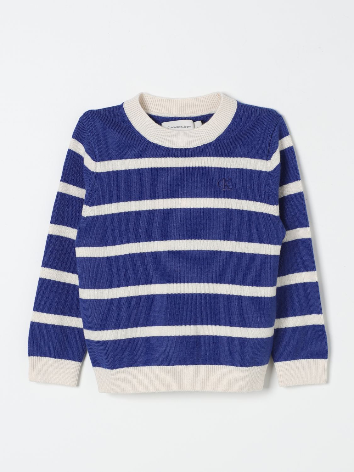 Shop Calvin Klein Sweater  Kids Color Blue In Blau