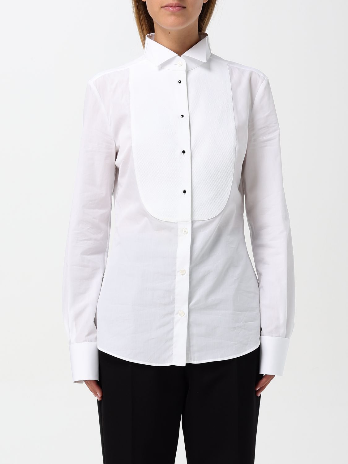 Shop Dolce & Gabbana Shirt  Woman Color White In Weiss