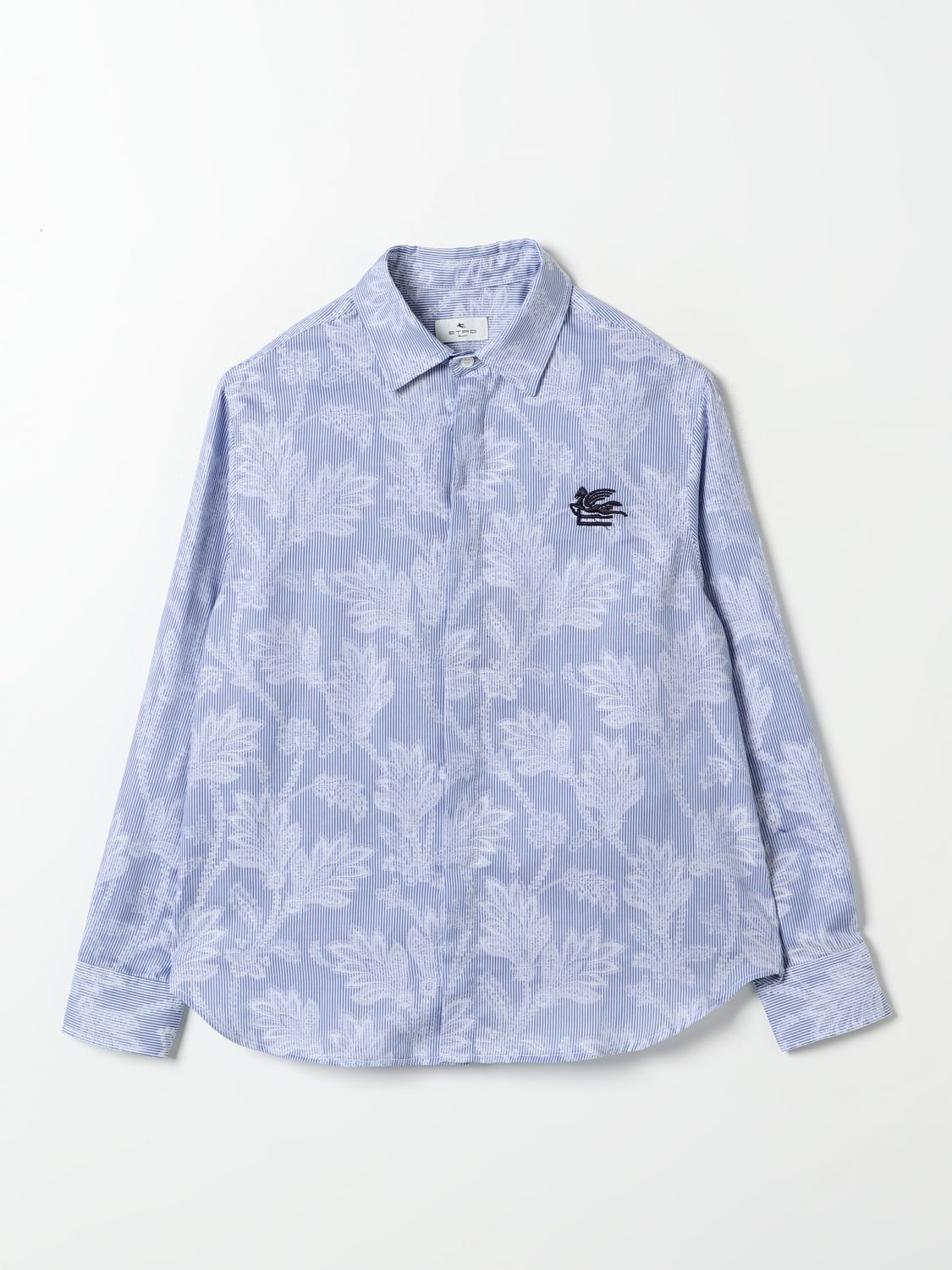 Shop Etro Shirt  Kids Color Blue In Blau