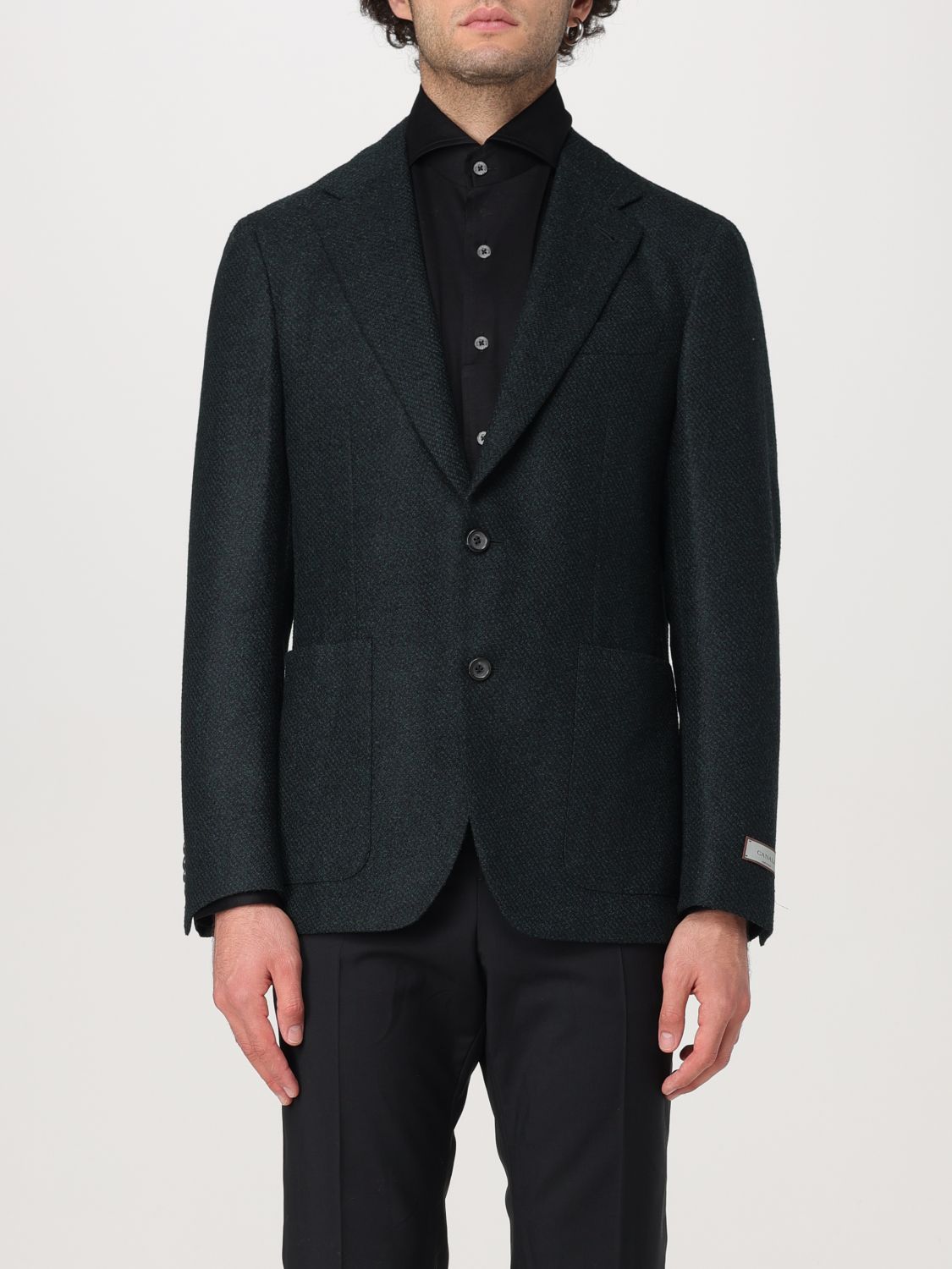 Shop Canali Blazer  Men Color Black In Schwarz