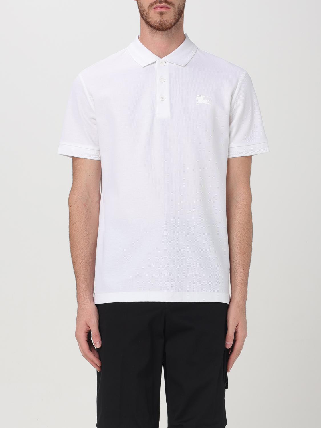 Burberry Polo Shirt Men Color White In Weiss