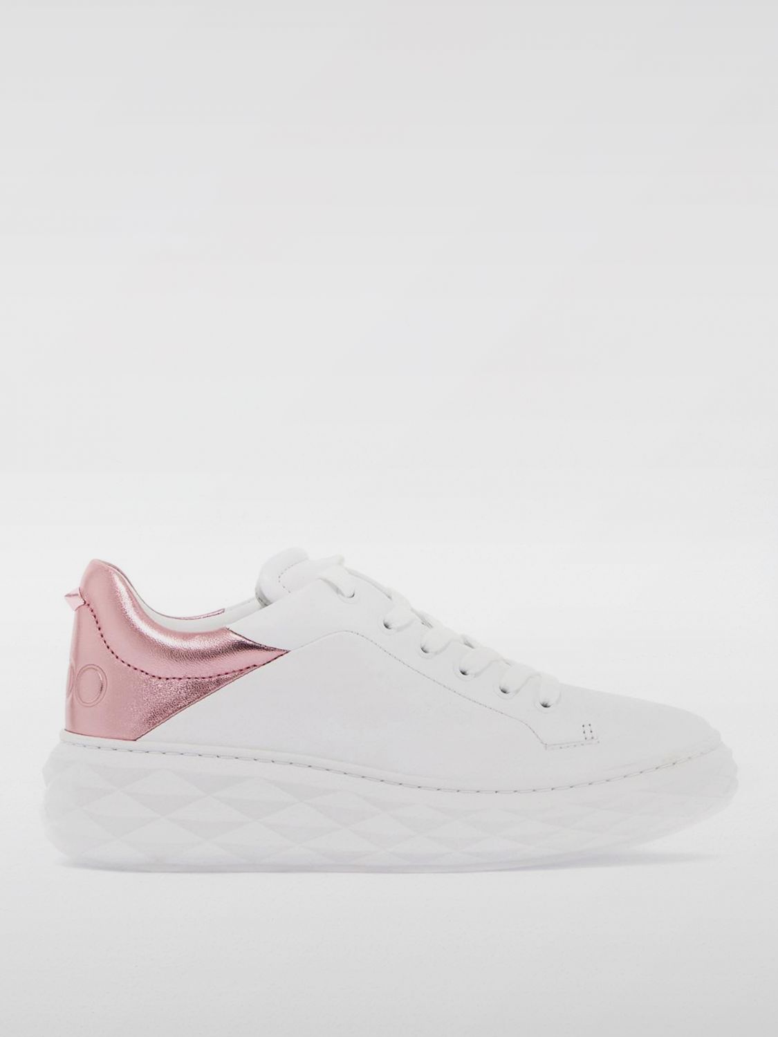 Shop Jimmy Choo Sneakers  Woman Color White In Weiss