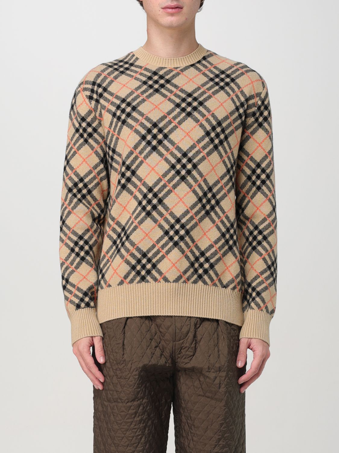 Shop Burberry Sweater  Men Color Sand