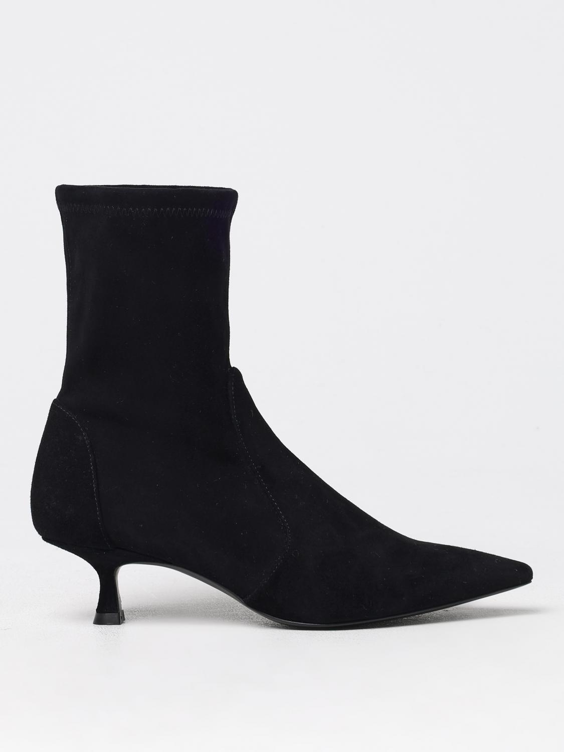 flat ankle boots stuart weitzman woman color black