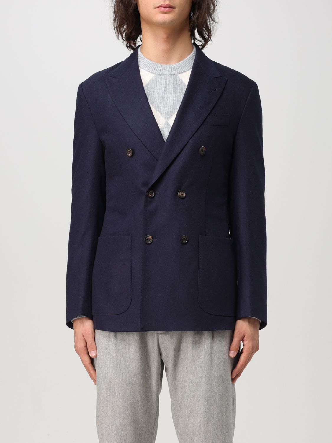 Eleventy Jacket  Men Color Blue In 蓝色