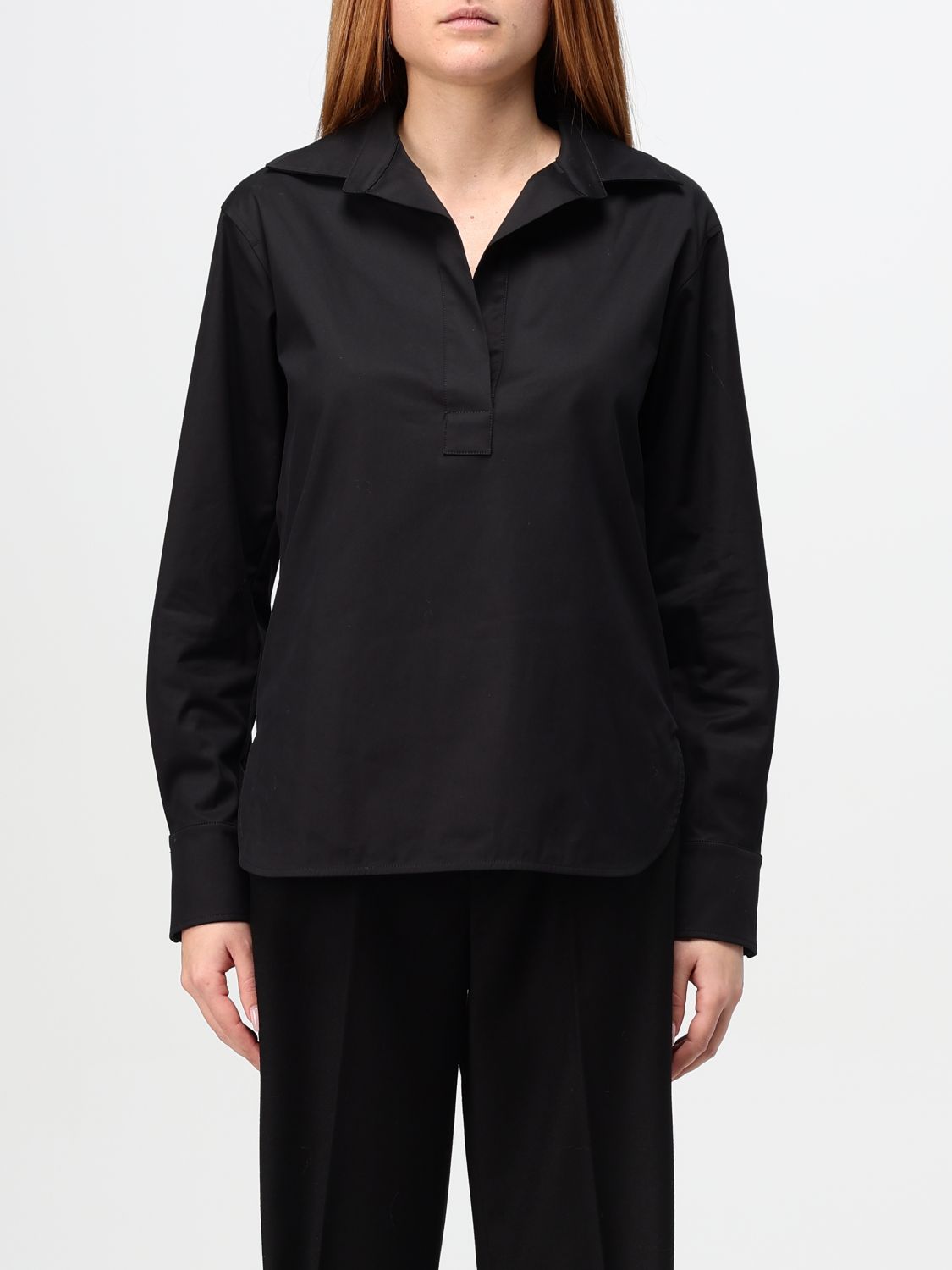 Shop Max Mara Shirt  Woman Color Black In Schwarz