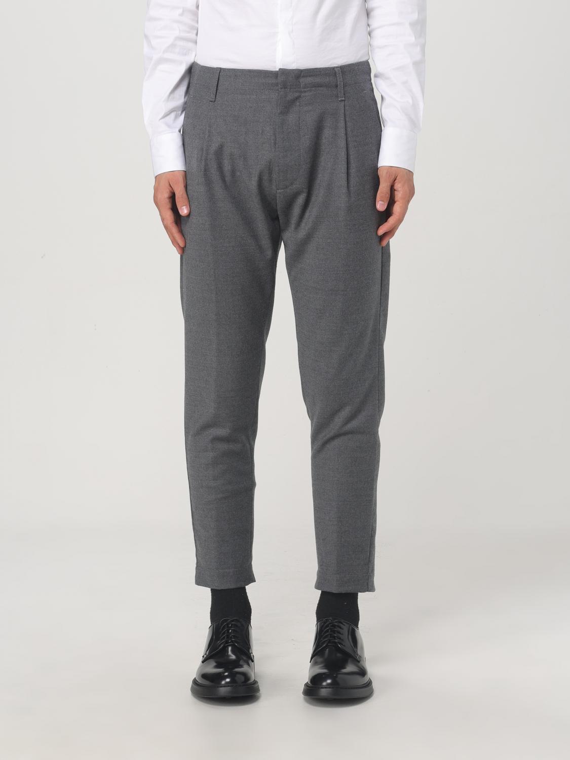 Dondup Belt Loop Casual Pants In Grau