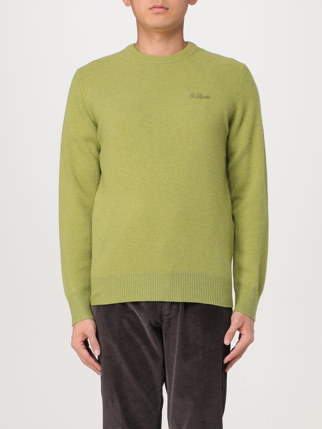 Shop Mc2 Saint Barth Sweater  Men Color Green In Grün