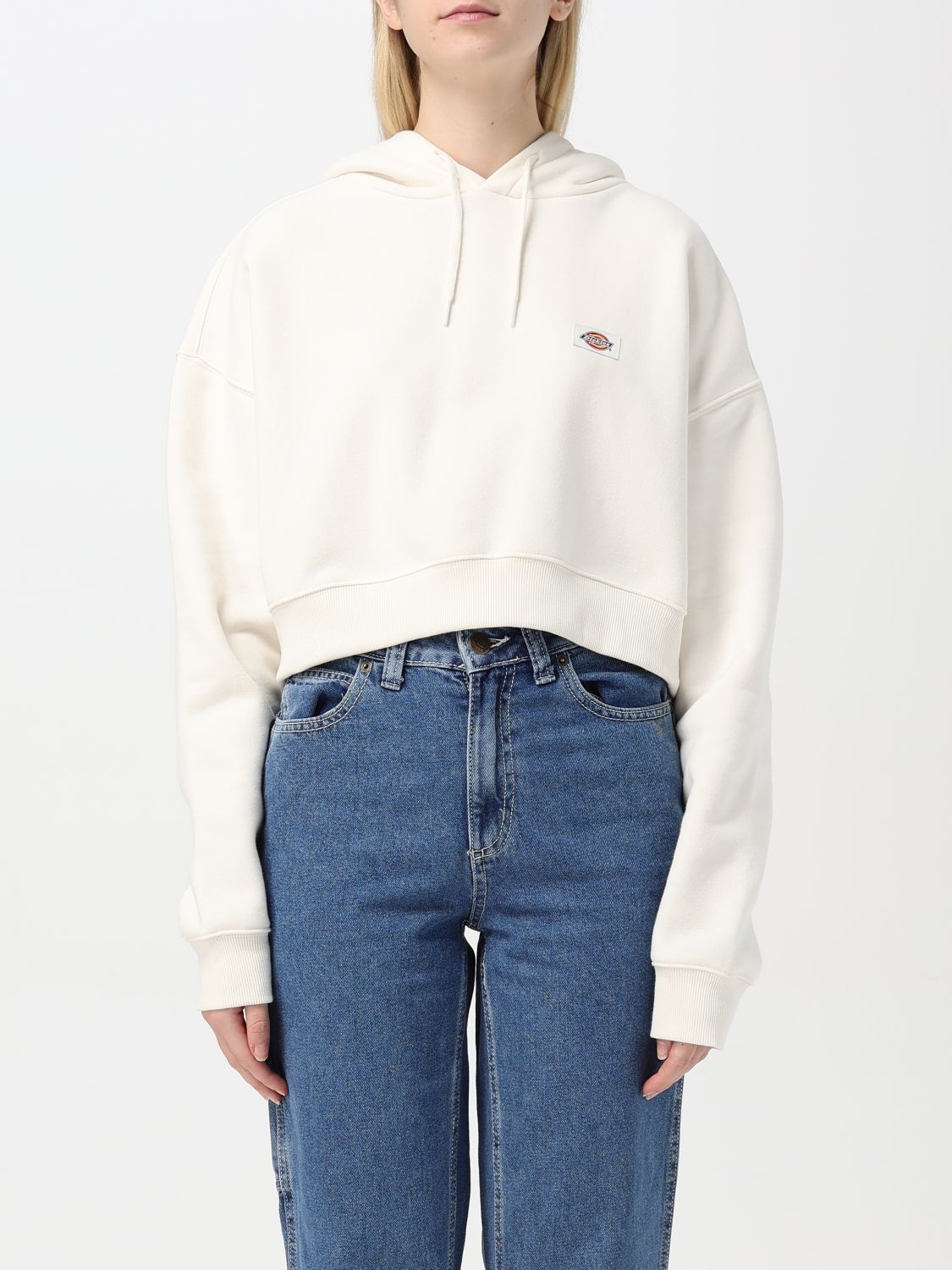 Shop Dickies Sweatshirt  Woman Color Ecru