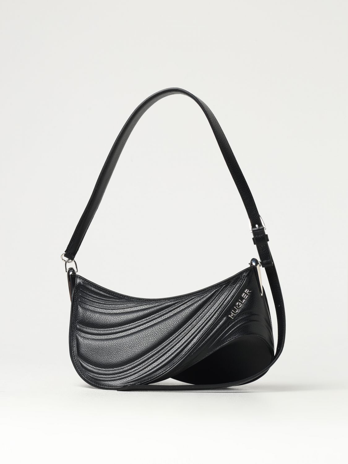 Shop Mugler Shoulder Bag  Woman Color Black