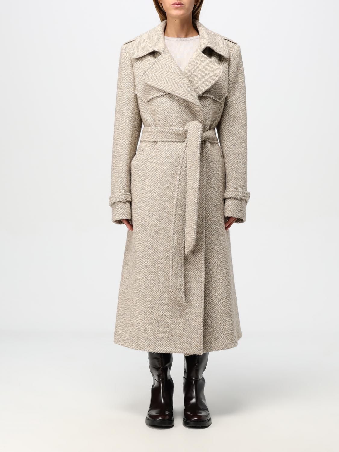 Shop Tagliatore Coat  Woman Color Beige