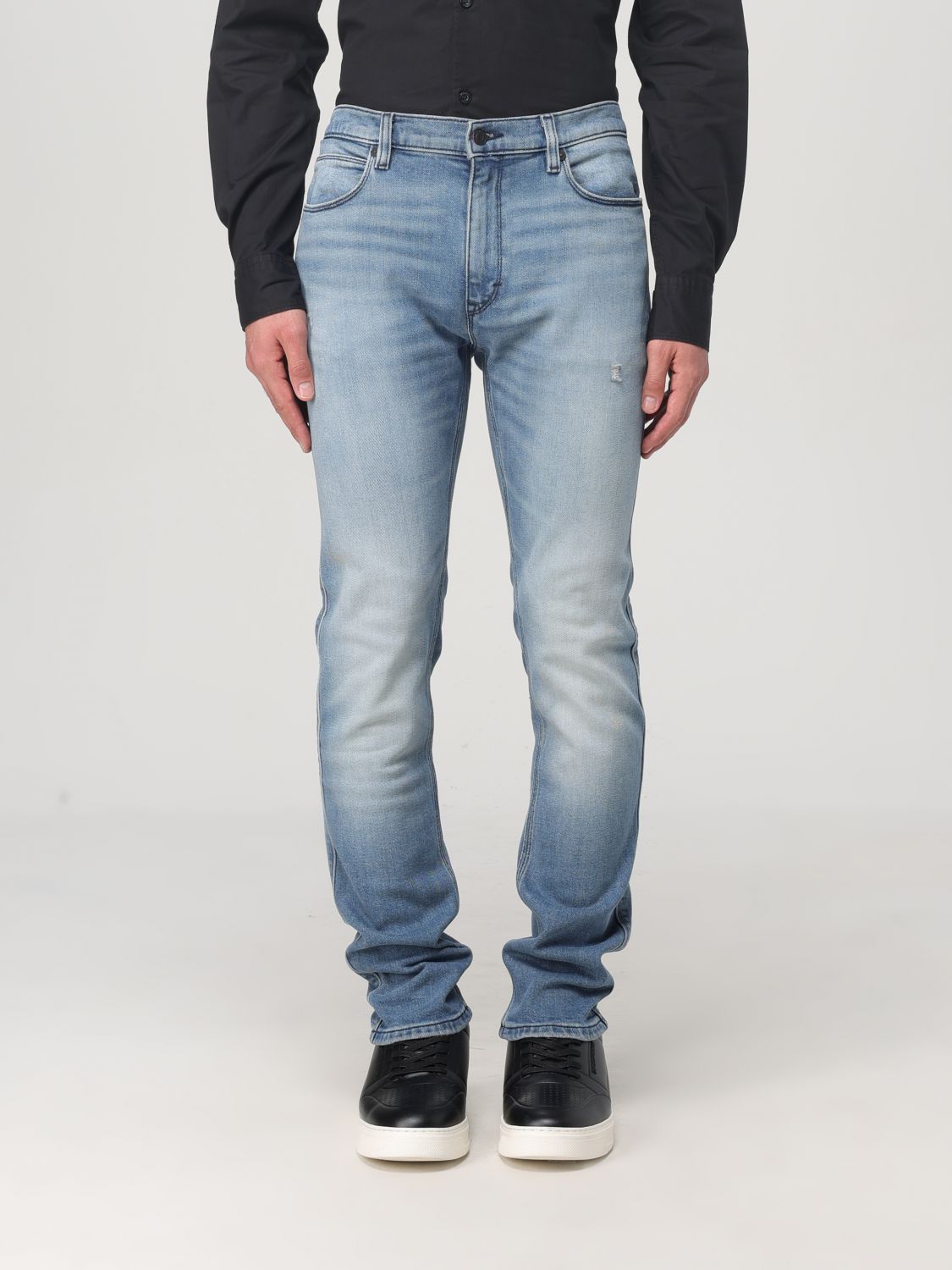 Shop Hugo Jeans  Men Color Blue In Blau