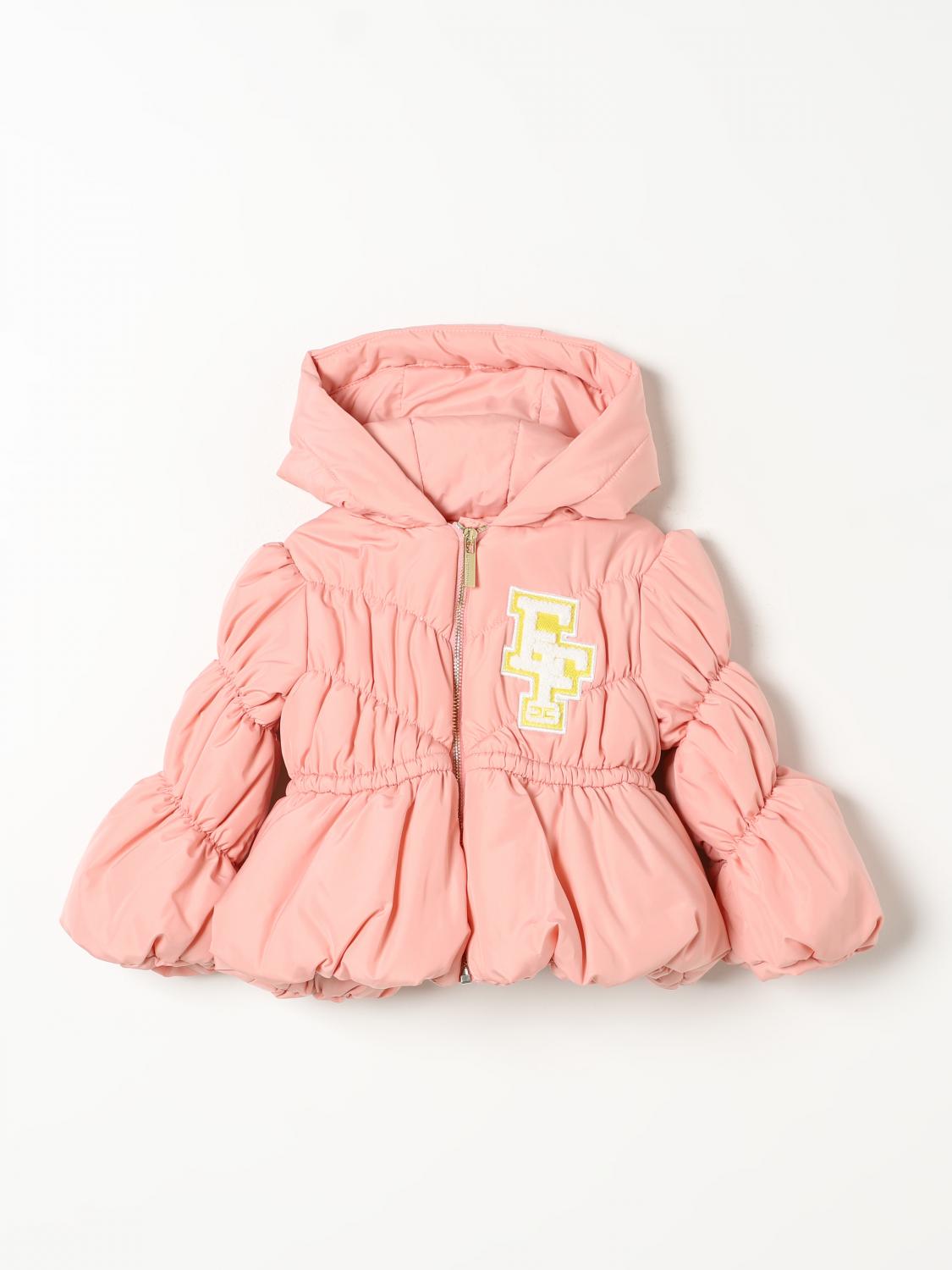 Elisabetta Franchi La Mia Bambina Coat Kids Color Pink In Pink