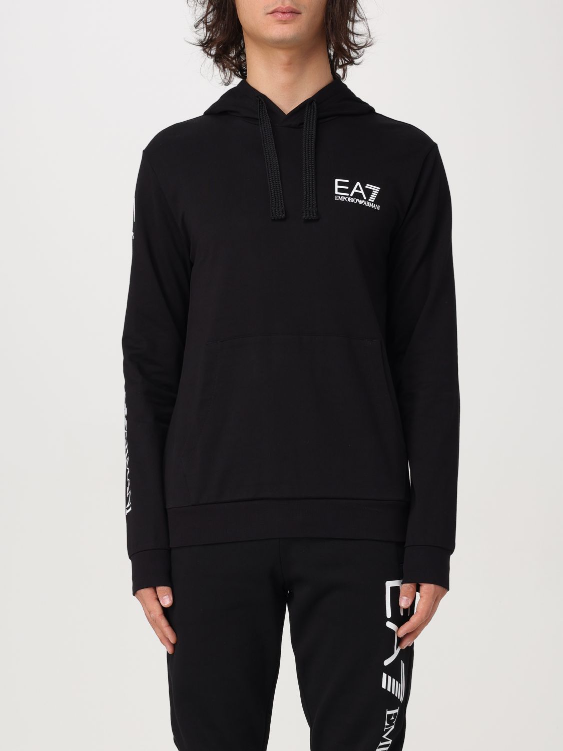 Ea7 Sweatshirt  Men Color Black In 黑色