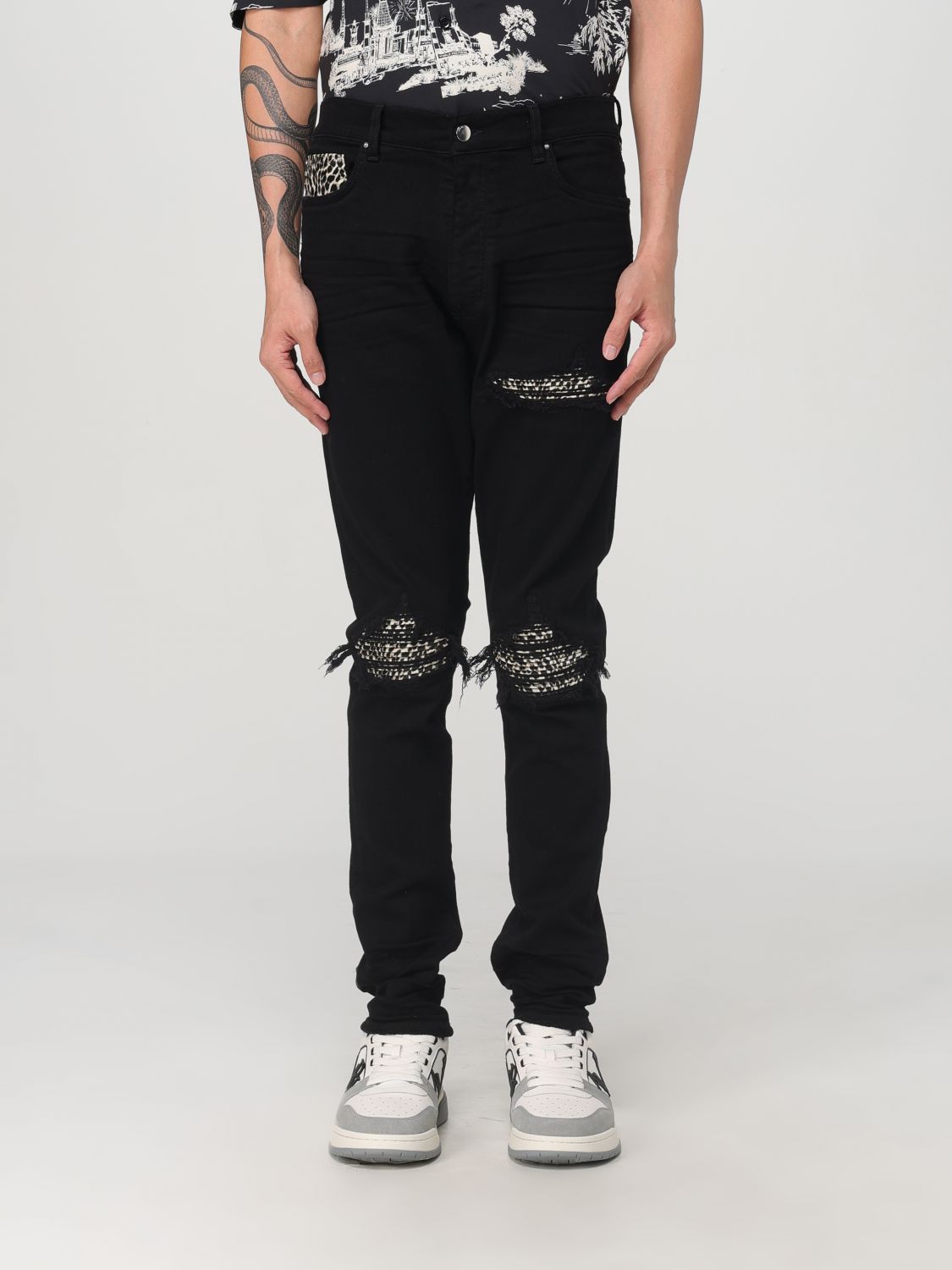 Shop Amiri Jeans  Men Color Black In Schwarz