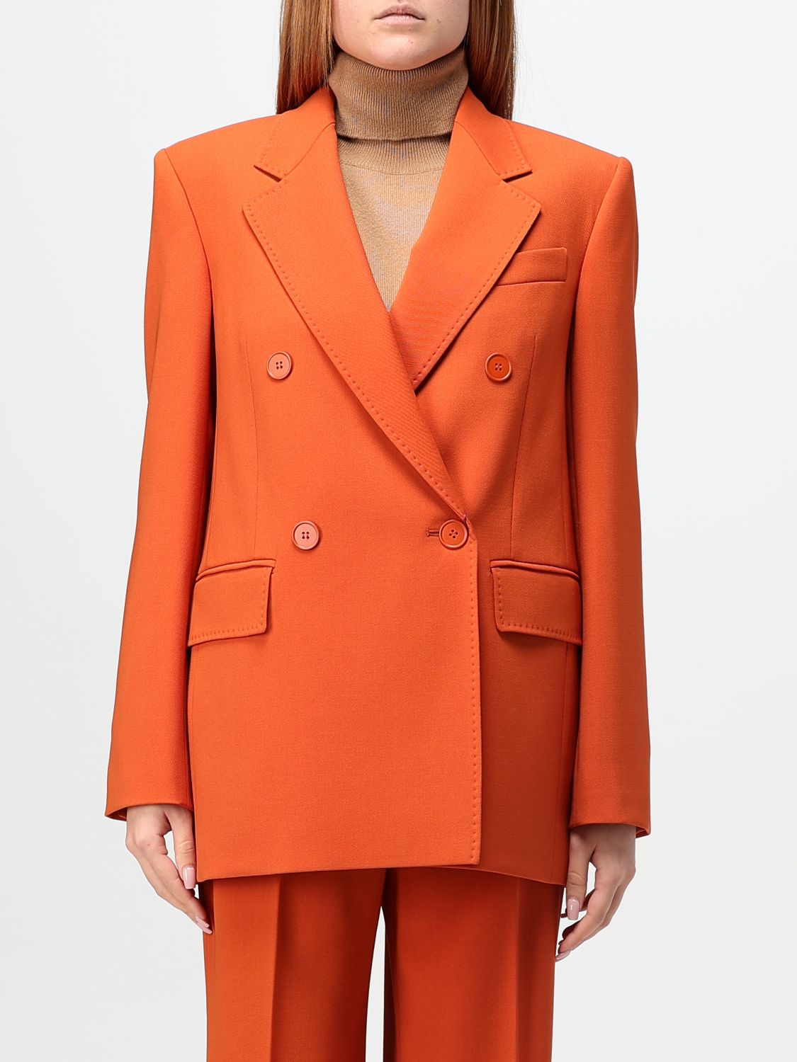 Shop Max Mara Blazer  Woman Color Orange