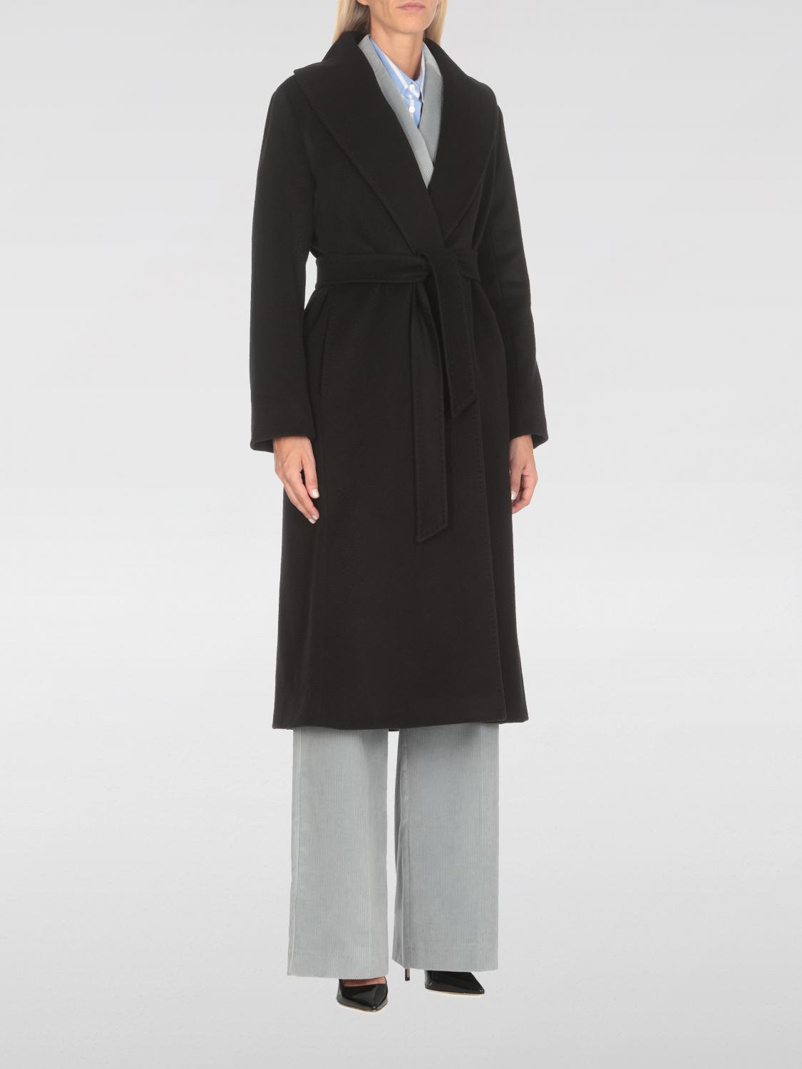 Max Mara Coat  Woman Color Black In Schwarz