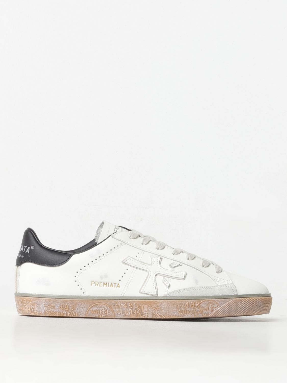 Shop Premiata Sneakers  Men Color White In Weiss