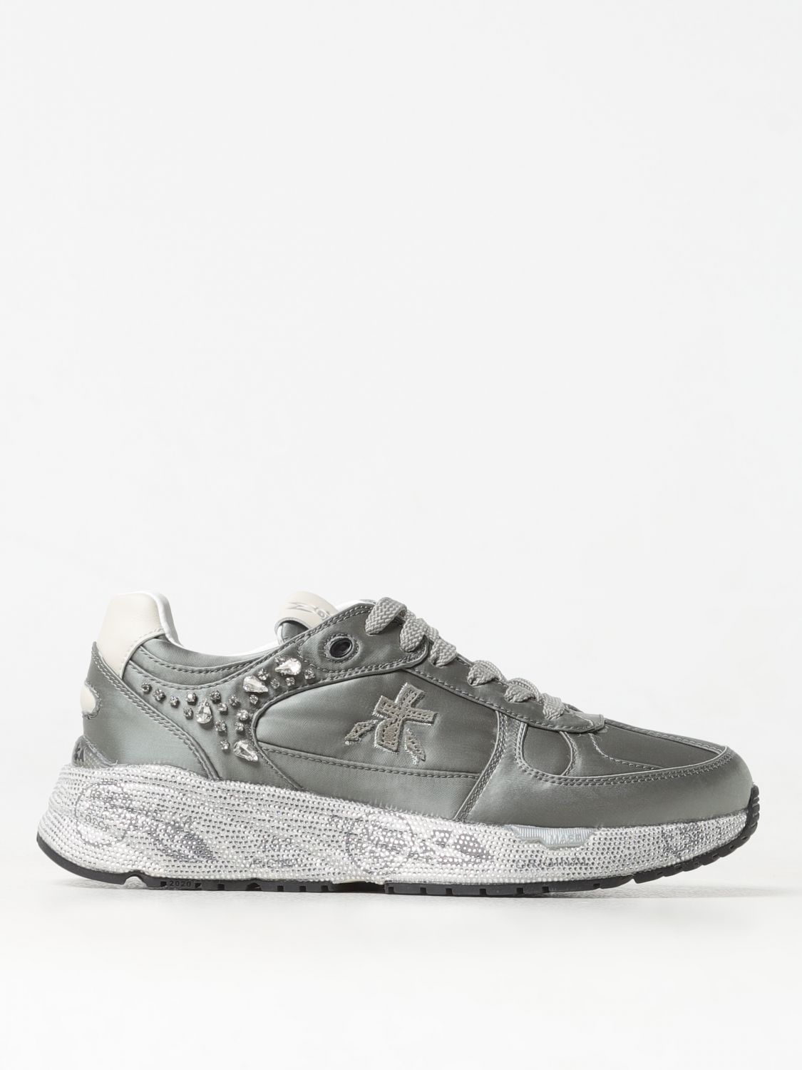 Shop Premiata Sneakers  Woman Color Green In Grün