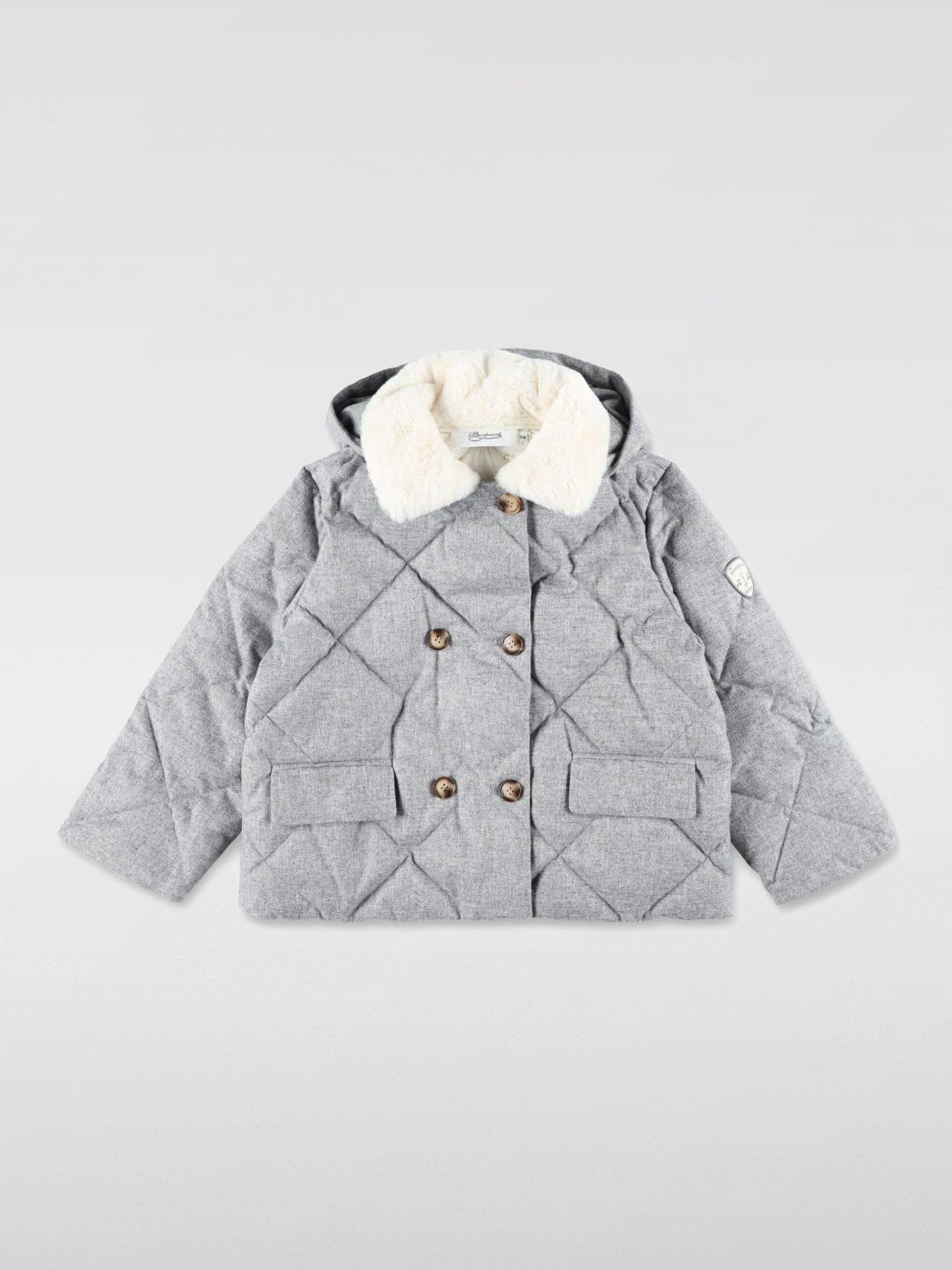 Shop Bonpoint Jacket  Kids Color Grey In Grau