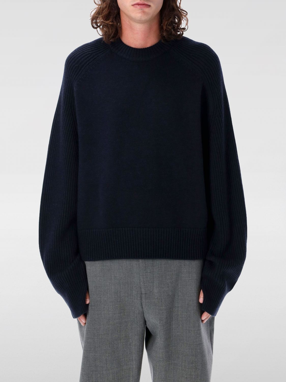 Shop Studio Nicholson Sweater  Men Color Blue In Blau