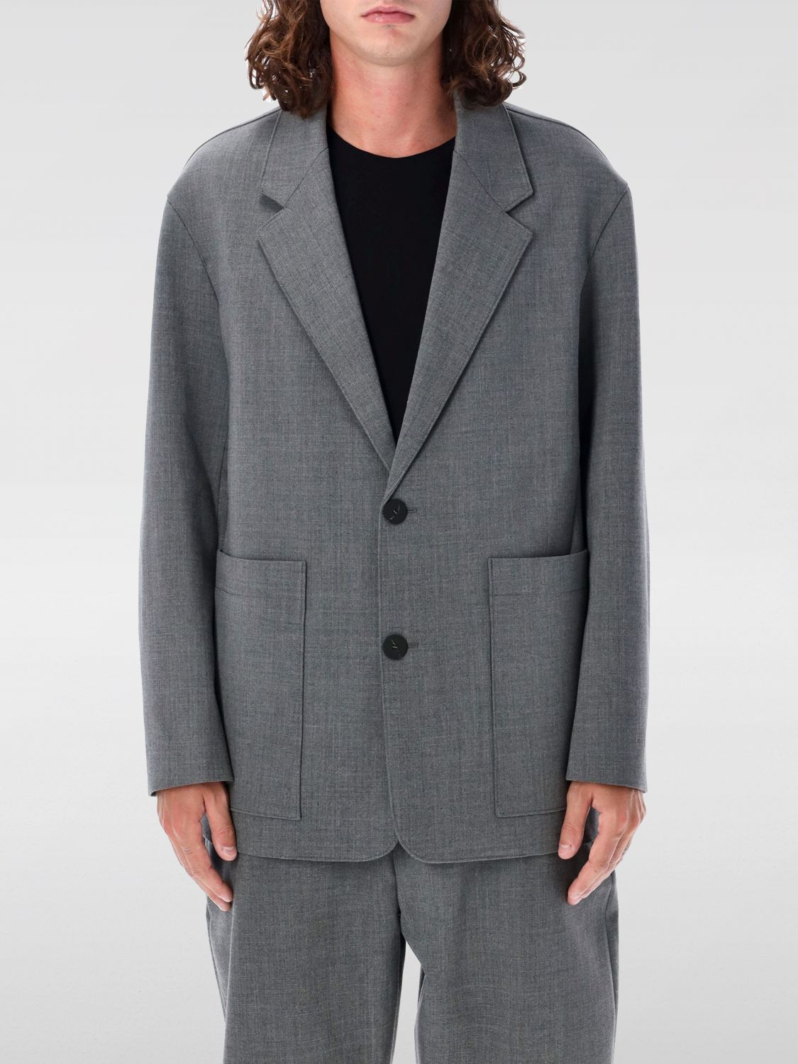 Shop Studio Nicholson Jacket  Men Color Grey In Grau