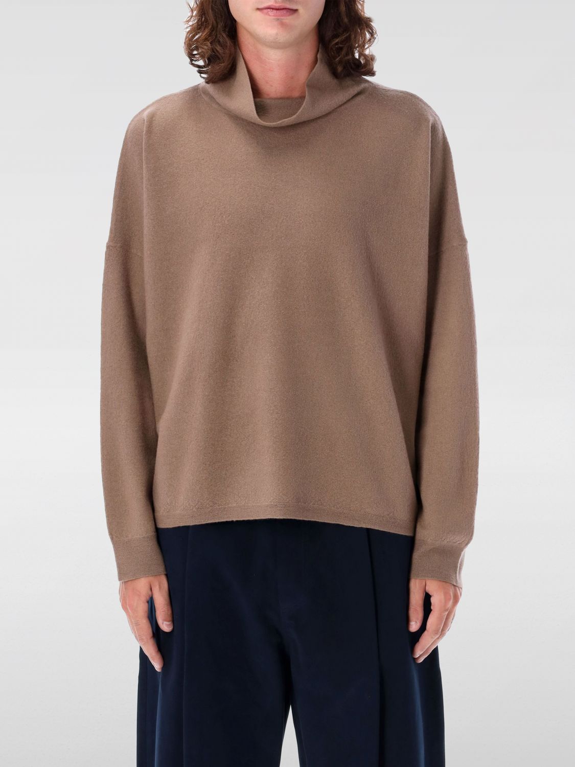 Shop Studio Nicholson Sweater  Men Color Dove Grey In Taubengrau