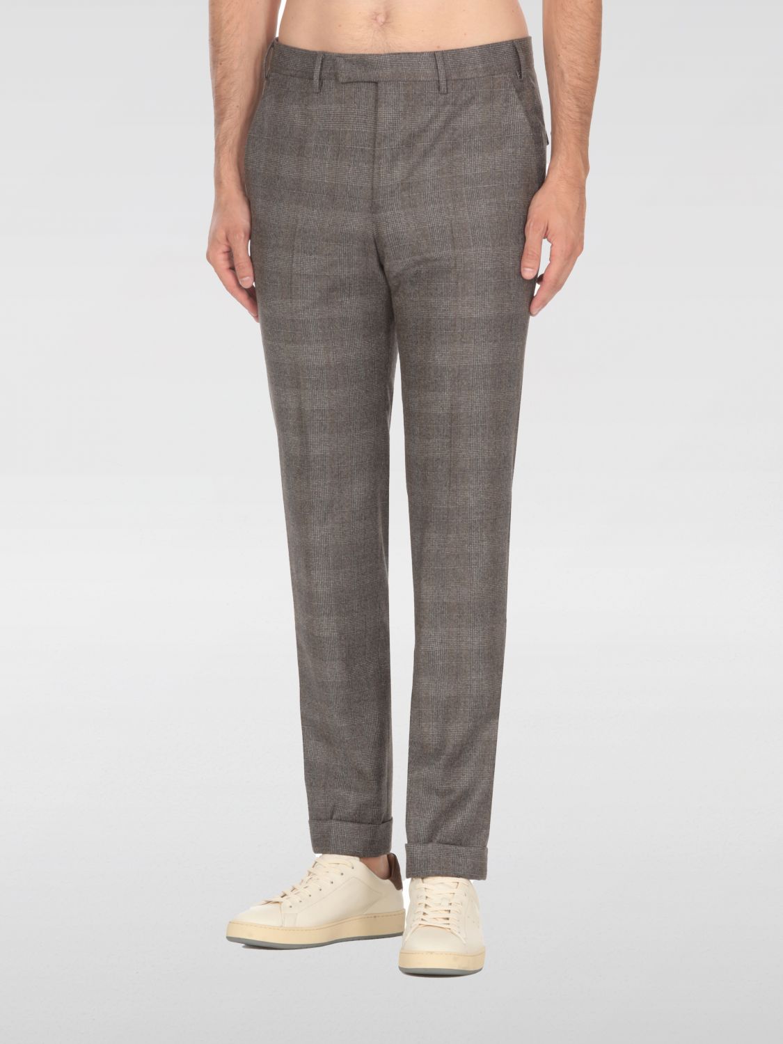 Shop Pt Torino Pants  Men Color Grey In Grau