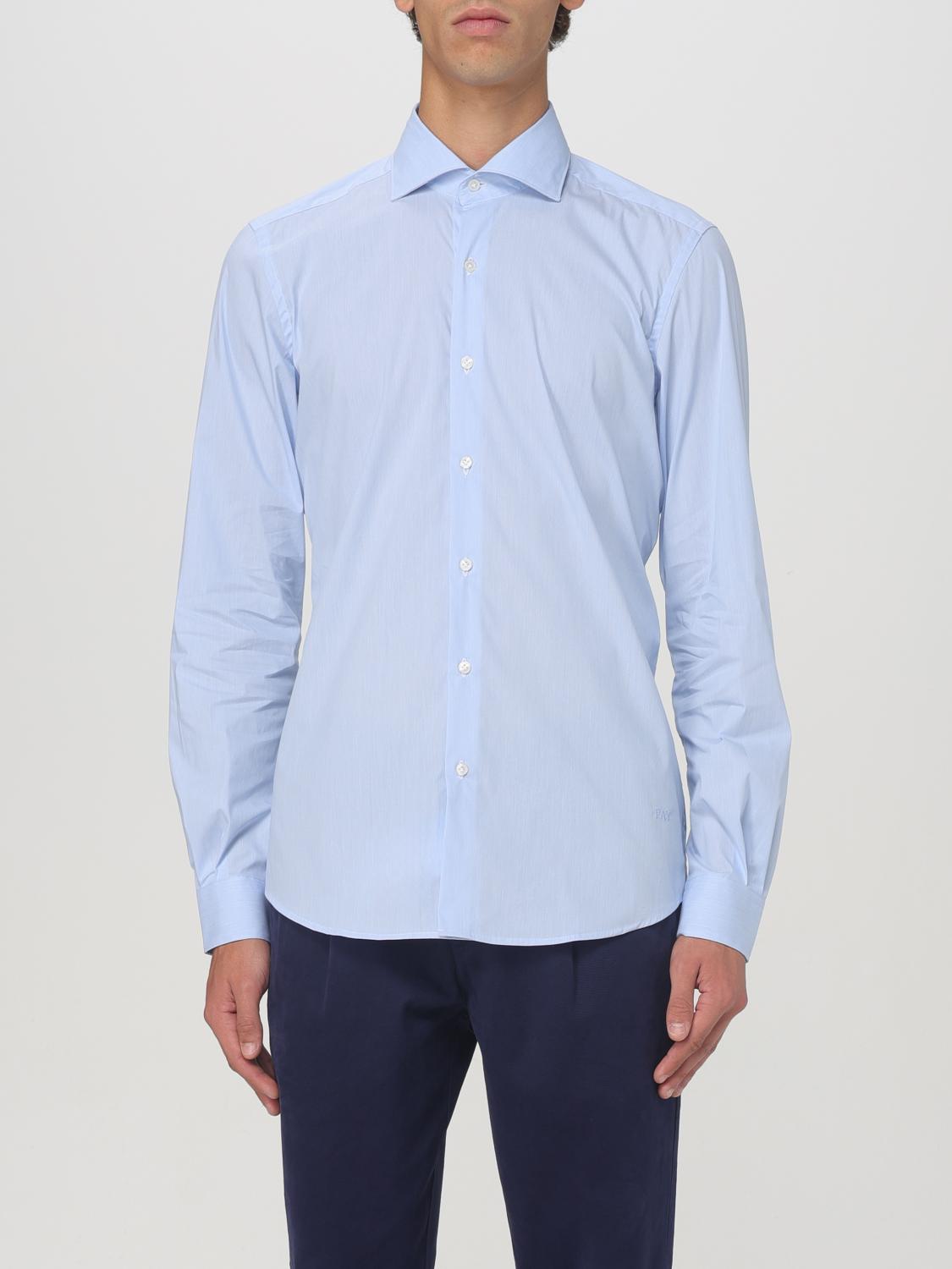 Fay Shirt Men Color Sky In Hellblau