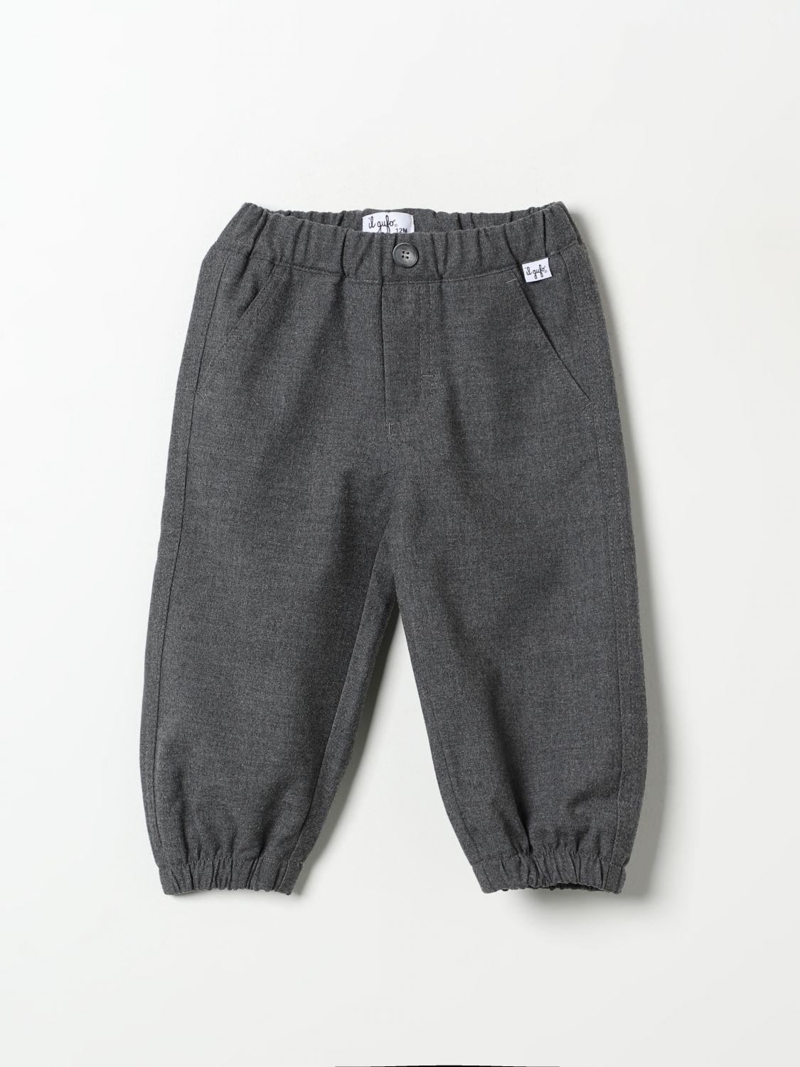 Shop Il Gufo Pants  Kids Color Grey In Grau