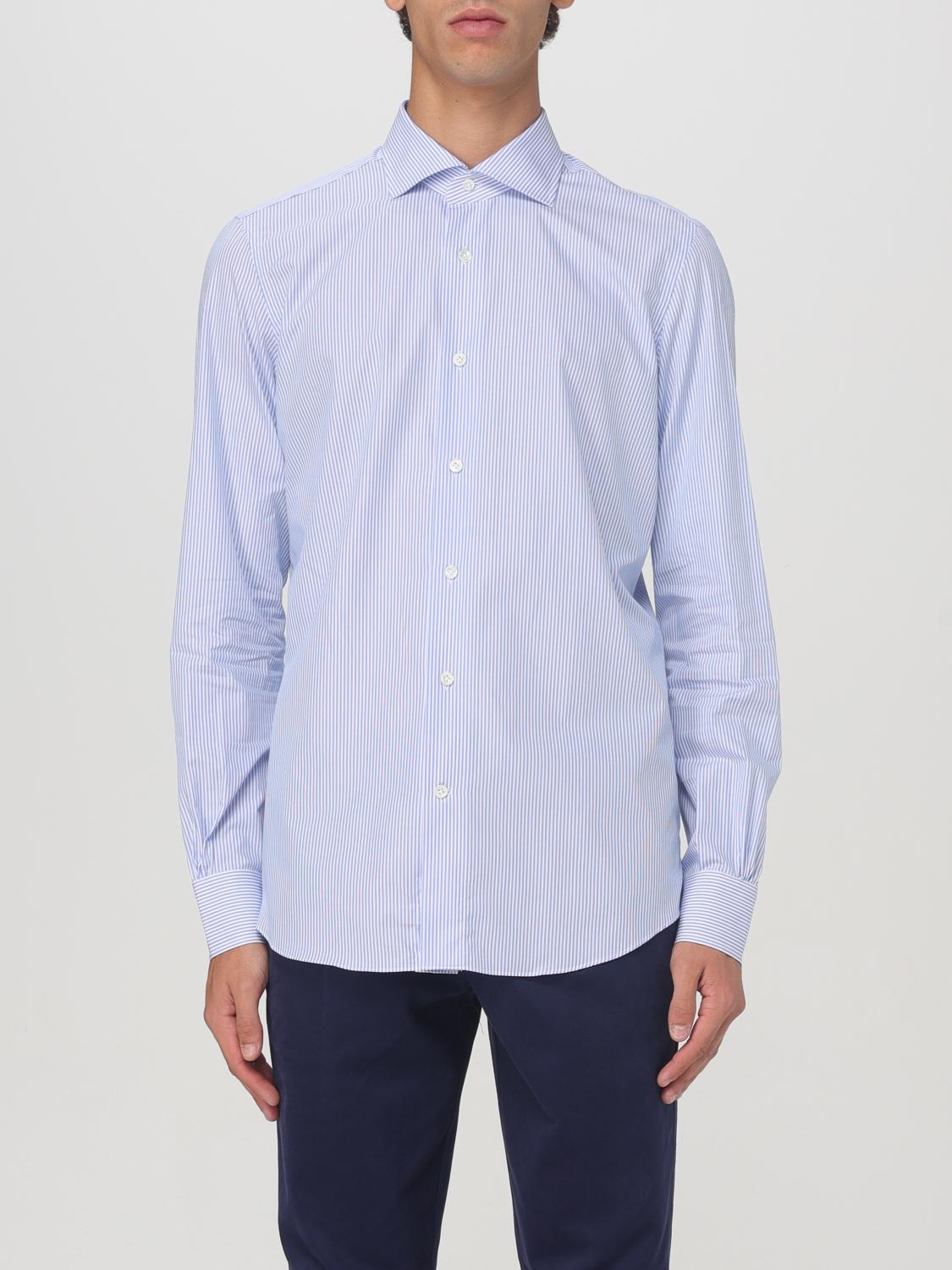 Mazzarelli Shirt Men Color Multicolor In Bunt