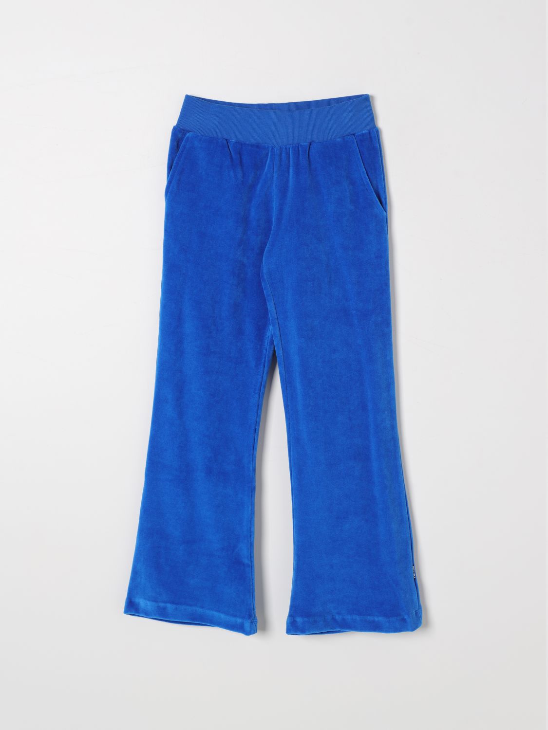 Shop Molo Pants  Kids Color Blue In Blau